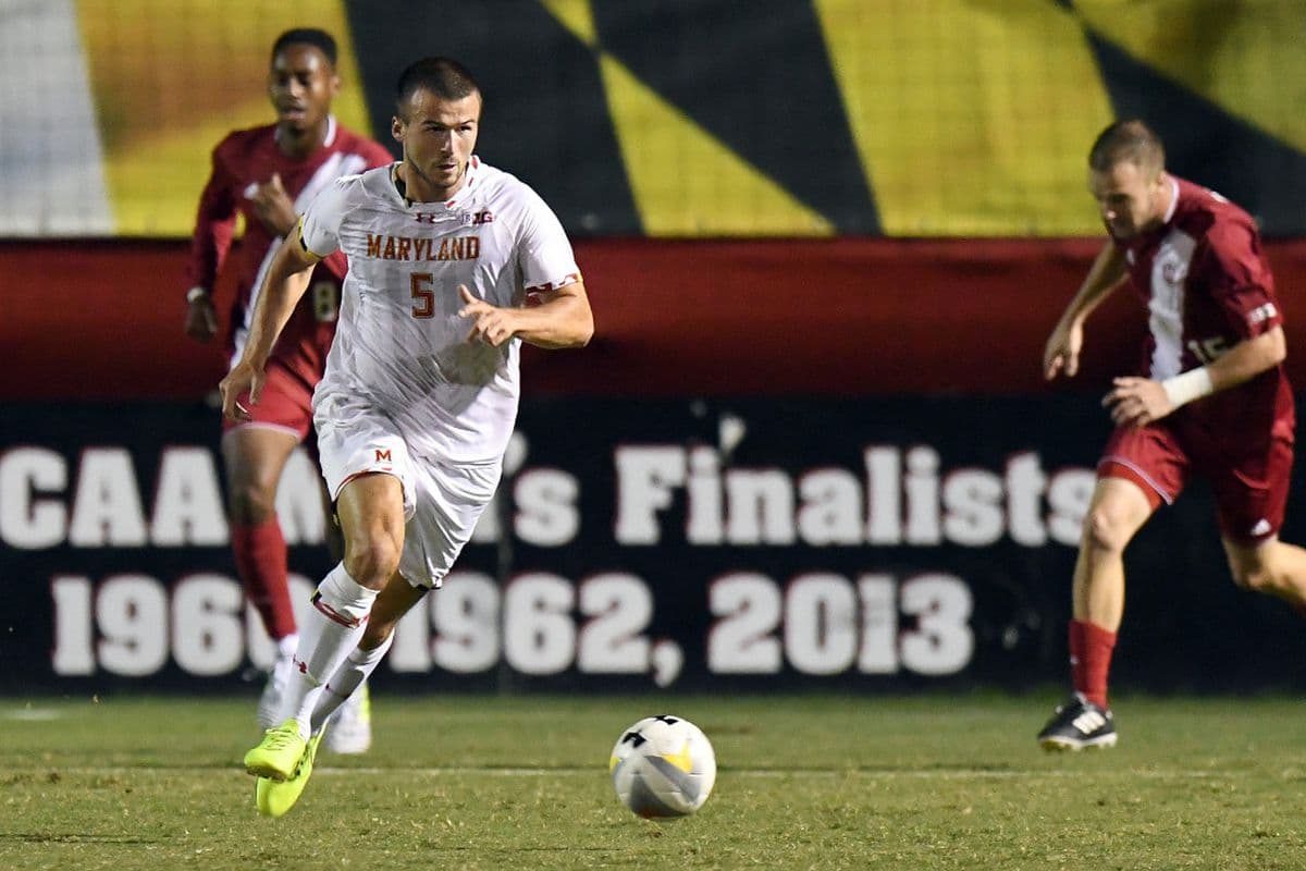 Johannes Bergmann playing for Maryland